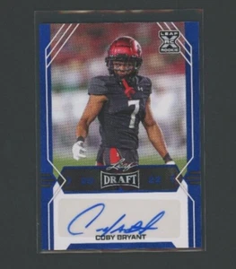2022 Leaf Draft Auto Blue Coby Bryant #BA-CB2 Rookie Auto RC NM-MT - Foto 1 di 1