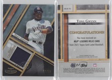 2021 Topps Gold Label MLB Legends Relics /50 Tony Gwynn #MLR-TG HOF