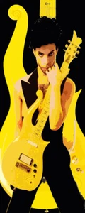 LIFE SIZE PRINCE PURPLE RAIN YELLOW CLOUD GUITAR UNIQUE RETRO POP ART LTD PRINTS - Picture 1 of 2