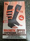 BNIB!   TOTAL VISION MAGNETIC ZIPPER COMPRESSION SLEEVES 1PAIR SMALL