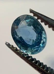 Zafiro oval 0,46 kilates. 5x4 mm. Sin ningún tratamiento. Magnifico. UNIDAD - Imagen 1 de 10