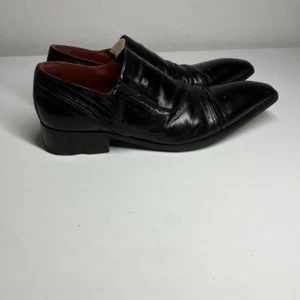 Zapatos de cuero No Ghost punta puntiaguda marrón oscuro talla 10,5 EE. UU./44 Italia - Imagen 1 de 15