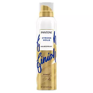 PANTENE Pro-V Strong Hold Alcohol Free* Level 4 Hairspray, Spray 7.0 oz Unisex.. - Picture 1 of 9