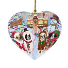 Gingerbread Cookie Shop Dog Cat Pet Photo Heart Christmas Tree Ornament