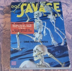 SKELETON COVER DOC SAVAGE JUNE 1943 CLASSIC PULP MAGAZINE - Bild 1 von 2