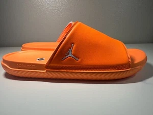 Nike Men's Jordan Play Slides DC9835-801, Bright Citrus/White Size 18 US - Picture 1 of 5