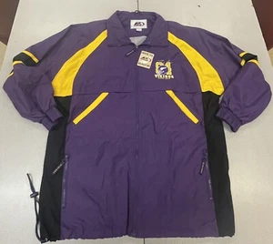 NOS Vintage Pro Star NFL Minnesota Vikings Randy Moss Jacket Size Large Full Zip - Picture 1 of 4