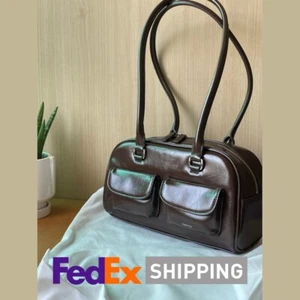 [STAND OIL] Chubby Bag Marron Color Hot Women’s Handbags in Korea FEDEX Shipping - Picture 1 of 12