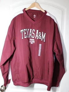 MENS KNIGHTS APPAREL LIGHTWEIGHT TEXAS A&M EMBROIDERED PULLOVER XL NWT TRACK - Bild 1 von 8