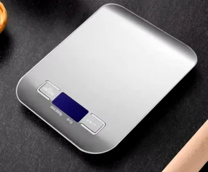 Bilancia da Cucina Elettronica in Acciaio Inossidabile con Display LCD - Foto 1 di 10