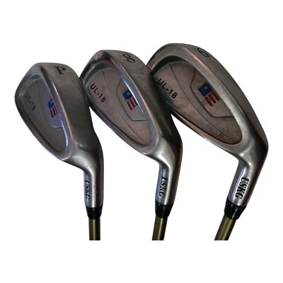 X3 U.S. Kids Golf USKG 6-Iron 8-Iron Putter UL-18 Green Graphite Shaft 57-39 - Image 1 of 3