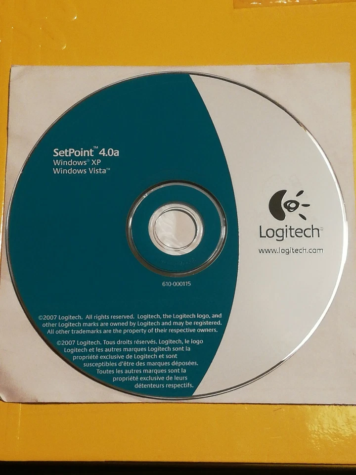 CD DRIVERS - LOGITECH SETPOINT 4.0a for XP - Vista - Vintage Collezionismo - Immagine 1 di 1