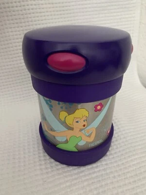 Termo de acero inoxidable tarro de comida 12 OZ 5 horas CALIENTE 7 horas FRÍO Disney Tink School Foto 1 de 4