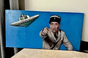 Lui de Funes Film Schauspieler Bild UFO Motiv plus Fantoms Bild Mid Century Deko - Bild 1 von 11