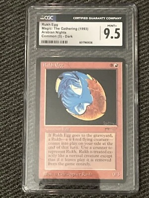 RUKH EGG Arabian Nights MTG Dark CGC 9.5 Graded Magic The Gathering 1993 Mint + - Image 1 of 3