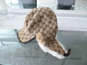 GUCCI Winterkappe mit Pelz - Bild 1 von 3