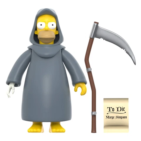The Simpsons Treehouse of Horror Grim Reaper Homer 3.75" ReAction Figure Cover