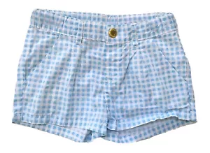 Pantalones Cortos H&M Niñas con Cuadros y Cuadros Plisados Azul Claro y Blanco Talla 3-4 - Imagen 1 de 1