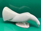 Lladro Nao Porcelain Head Down Feeding, Pecking Fan Tail Peace Dove Figurine