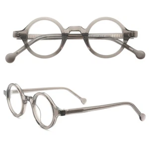 Round Retro Hipster Eyeglasses Frames Tortoise Vintage Full Rim Acetate Glasses - Picture 1 of 12