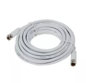 Lange 10 mtr Koaxial Blei Flylead Schraube F-Typ F Stecker TV Sky Satellitenkabel - Bild 1 von 2