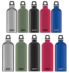 SIGG TRAVELLER WATER BOTTLE - METAL ALUMINIUM - 1.0 LITRE - Picture 1 of 9