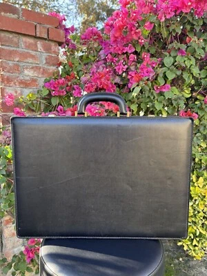 BOTTEGA VENETA Attache Case Briefcase Leather Vintage Black - Image 1 of 4