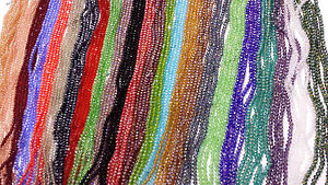 100 Faceted Rondelle Crystal Glass Beads 24 COLOURS 3x4mm