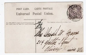 PONTA DELGADA 1907 WHITE STAR LINE CELTIC POSTCARD USED TO CHICAGO IL - Picture 1 of 2