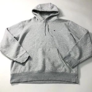 Tommy Jeans Herren Hoodie Grau Logo Large Retro Sport - Bild 1 von 14