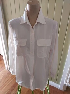 NONI B Blouse/Top, SZ 12, Long Sleeve Cream Ex Cond - Picture 1 of 3