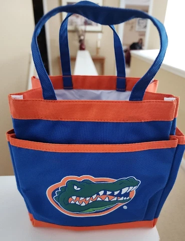 NCAA University of Florida Gators Lunchbox Tote Bag Cooler Small Blue and Orange Cover