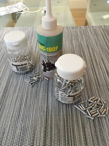 20 @ Jagwire Brake, 20 @ Jagwire Derailleur End Caps + Free 120ml lubricant - Picture 1 of 3