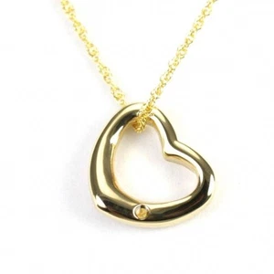 Colgante Shuzi Vitality Curvado en Forma de Corazón Chapado en Oro 18K Acero Inoxidable - Imagen 1 de 1