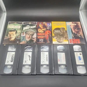 Vtg Horror VHS Tapes The Wolf Man Frankenstein Mummy Mister Scarface Stone Cold  - Bild 1 von 15