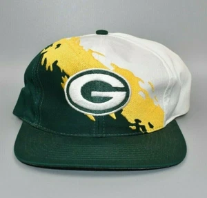 Green Bay Packers Vintage Logo 7 Splash Twill Snapback Cap Hat - Picture 1 of 4