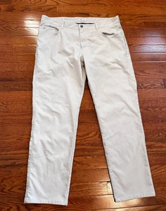 Peter Millar Eb66 Performance Five-Pocket Pants Golf Fits Mens 38x30 STO Ivory - Picture 1 of 11