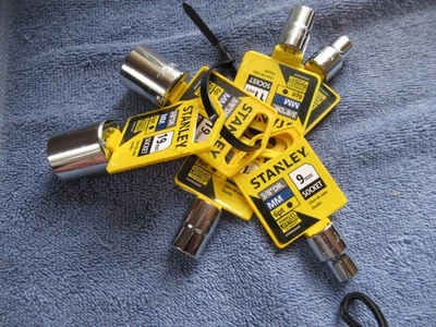6 NUEVOS enchufes Stanley Tools revisar fotos para tamaños todos 3/8 unidad 6 puntos Foto 1 de 4