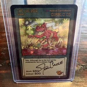 Cannabeast High Spirits DIABLO OG Halloween firmato cerchio completo Holo - Foto 1 di 2