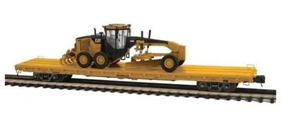 MTH 20-98791 Caterpillar 60' Flat Car w/(1) CAT 140M Motor Grader - New!! - Image 1 of 4