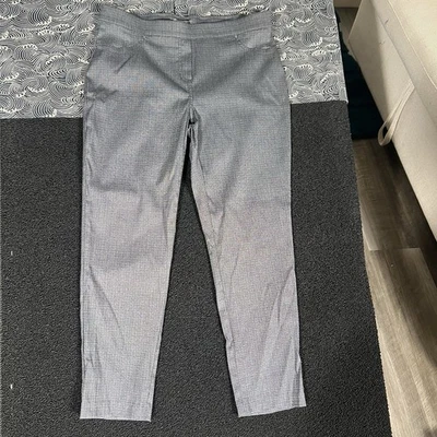 Pantalones de mujer 89th & Madison negro gris? Pantalón de trabajo grande patrón L moda Foto 1 de 4