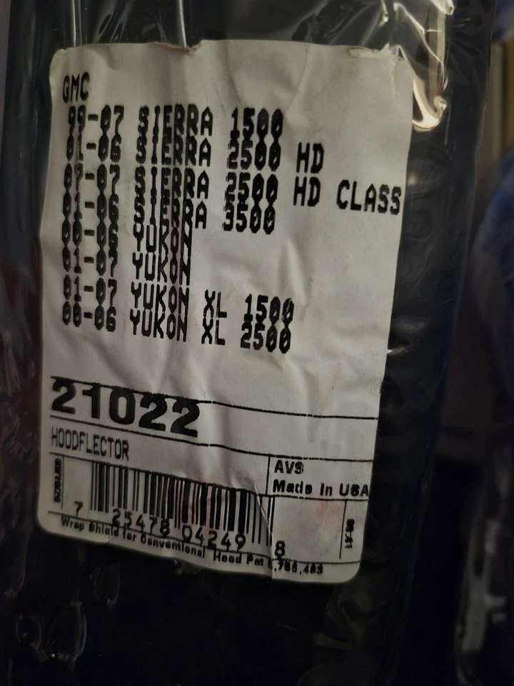 Темный дымчатый щиток капота для GMC Sierra 1500 Classic 2007 AVS 21022 - Изображение 1 из 1