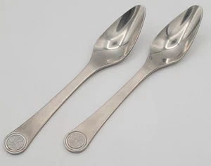 Set of 2 Vintage MCM Wusthof Dreizack 18/8 Stainless Grapefruit Spoons Germany - Picture 1 of 5