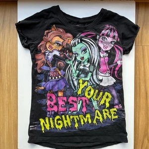 Monster High - Girls Size 10 t Shirt - Top - Tee Your Worst Nightmare - Picture 1 of 7