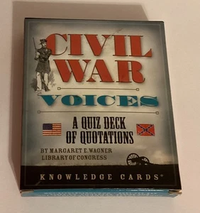Baraja de pruebas de cartas de conocimiento de voces de la Guerra Civil Biblioteca del Congreso sellada - Imagen 1 de 12