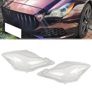 Front Side Headlight Lens Cover For Maserati Quattroporte 2014- 2017 - Foto 1 di 8