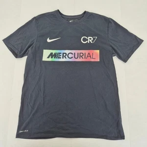 NIKE T-Shirt Large schwarz Herren Baumwolle sportlich Mercurial CR7 Dri-Fit - Bild 1 von 11