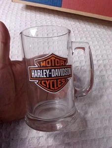 Harley Davidson Logo Glas 16oz Bierkrug 5,5" - Bild 1 von 4