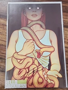 Hello Darkness #9 Copertina Variante B Firmata da Jenny Frison Con Coa - Foto 1 di 20