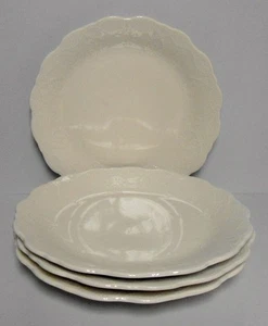 Pioneer Woman COWGIRL LACE LINEN WHITE Dinner Plates SOLD IN SET OF FOUR - Picture 1 of 3